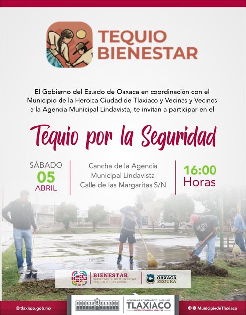 “TEQUIO POR LA SEGURIDAD EN LA AGENCIA MUNICIPAL LINDA VISTA”