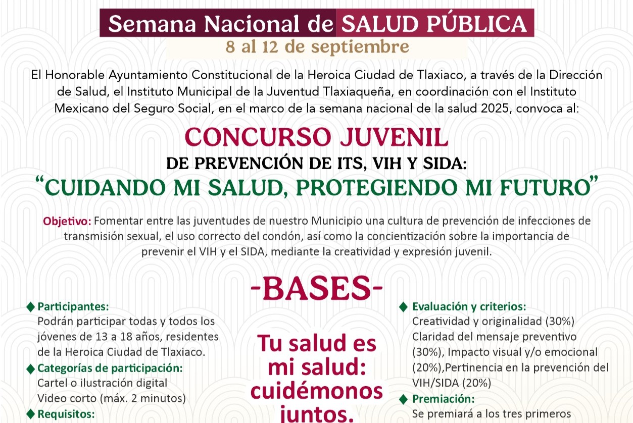 CONCURSO JUVENIL “CUIDANDO MI SALUD, PROTEGIENDO MI FUTURO”