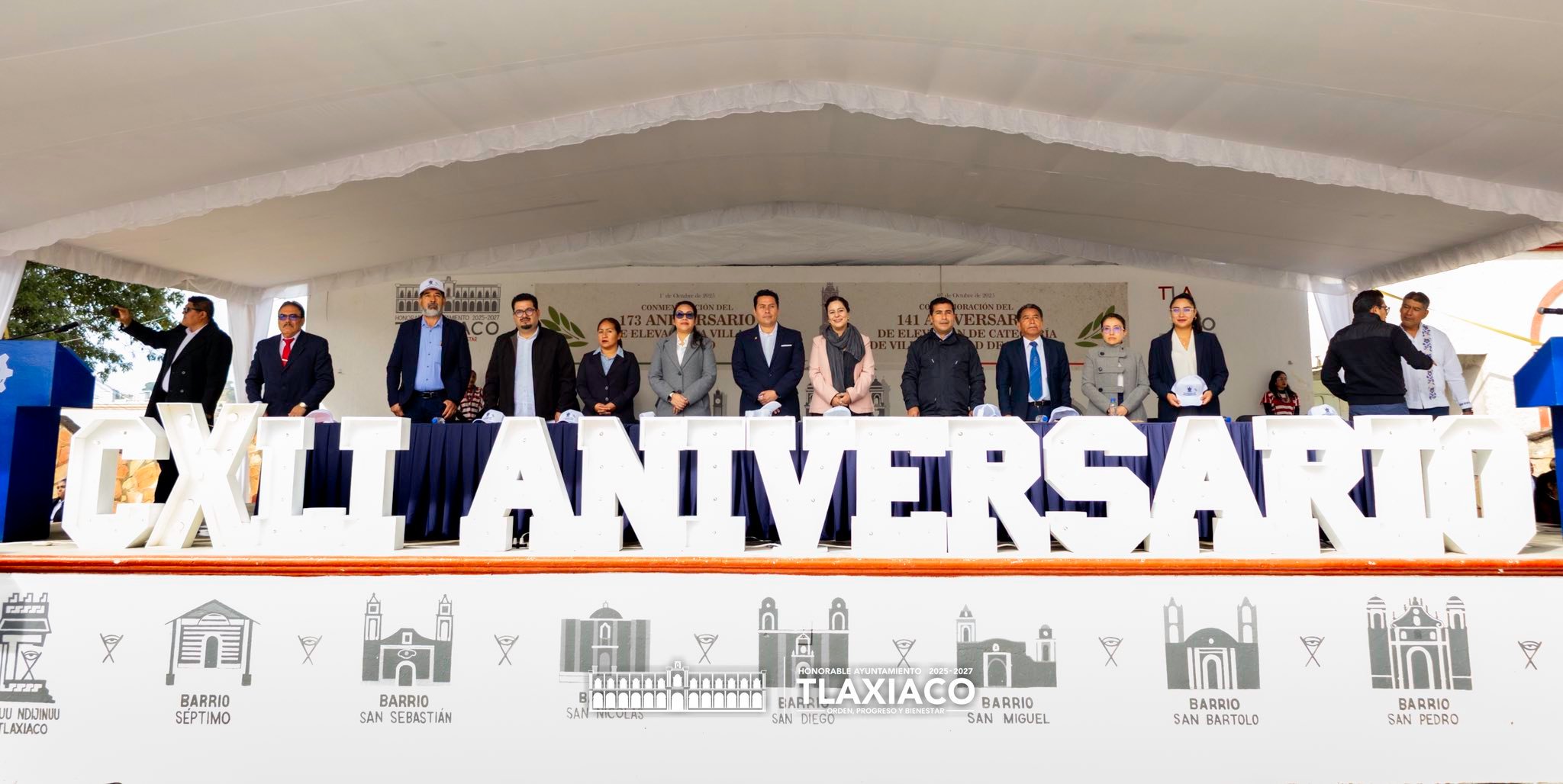 EL H. AYUNTAMIENTO LLEVÓ A CABO EL ACTO CÍVICO CONMEMORATIVO DEL 141º ANIVERSARIO DE LA ELEVACIÓN DE TLAXIACO DE VILLA A CIUDAD.