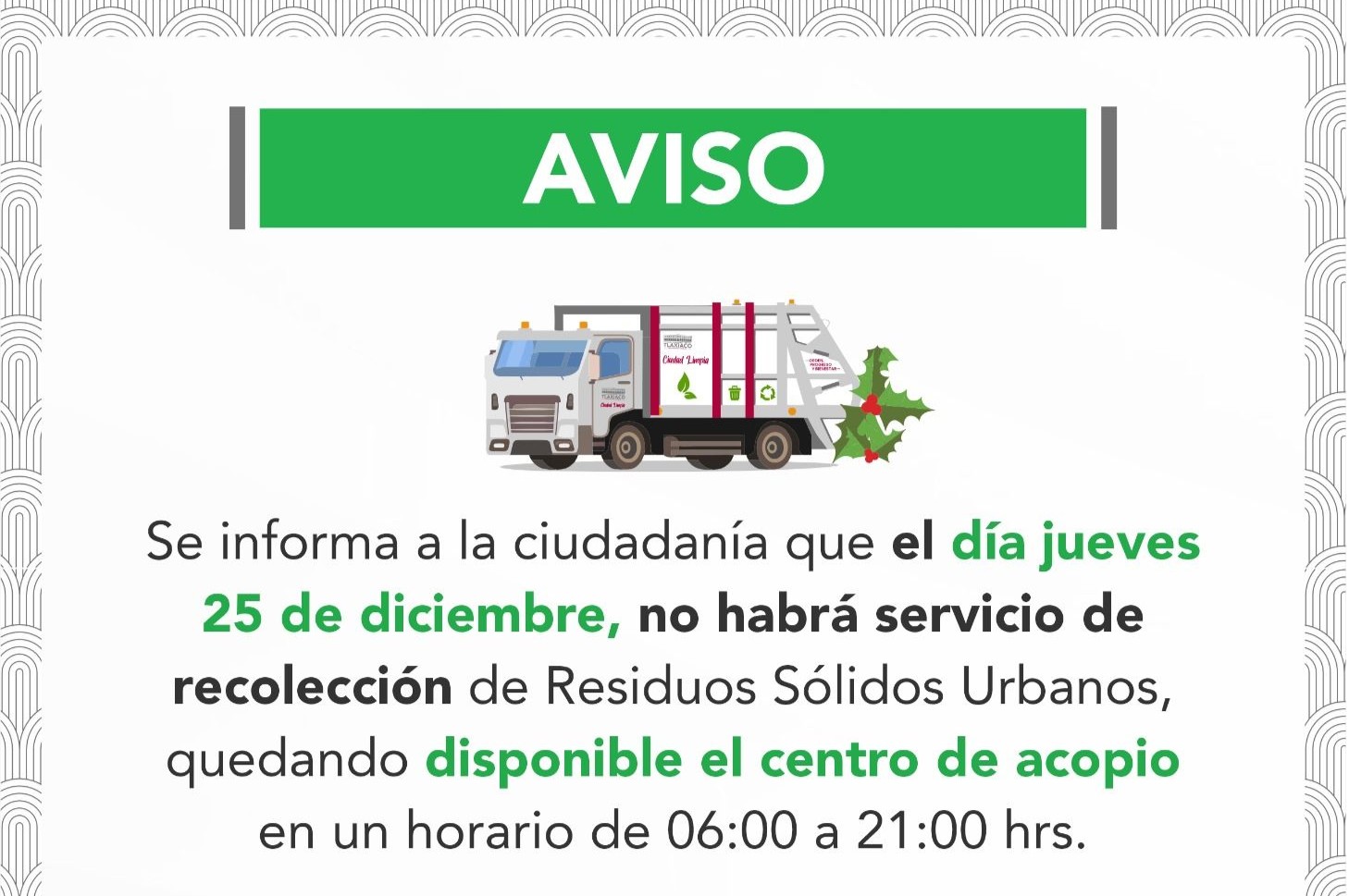 AVISO POR LA DIRECCIÓN DE ECOLOGÍA Y MEDIO AMBIENTE