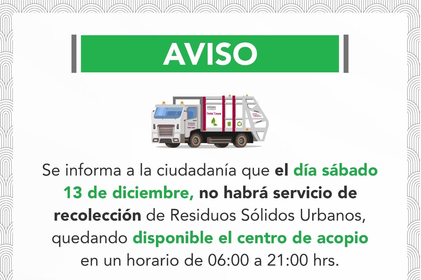 AVISO POR LA DIRECCIÓN DE ECOLOGÍA Y MEDIO AMBIENTE