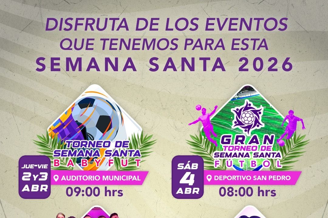 INVITA TLAXIACO A DISFRUTAR SEMANA SANTA CON ACTIVIDADES DEPORTIVAS Y RECREATIVAS