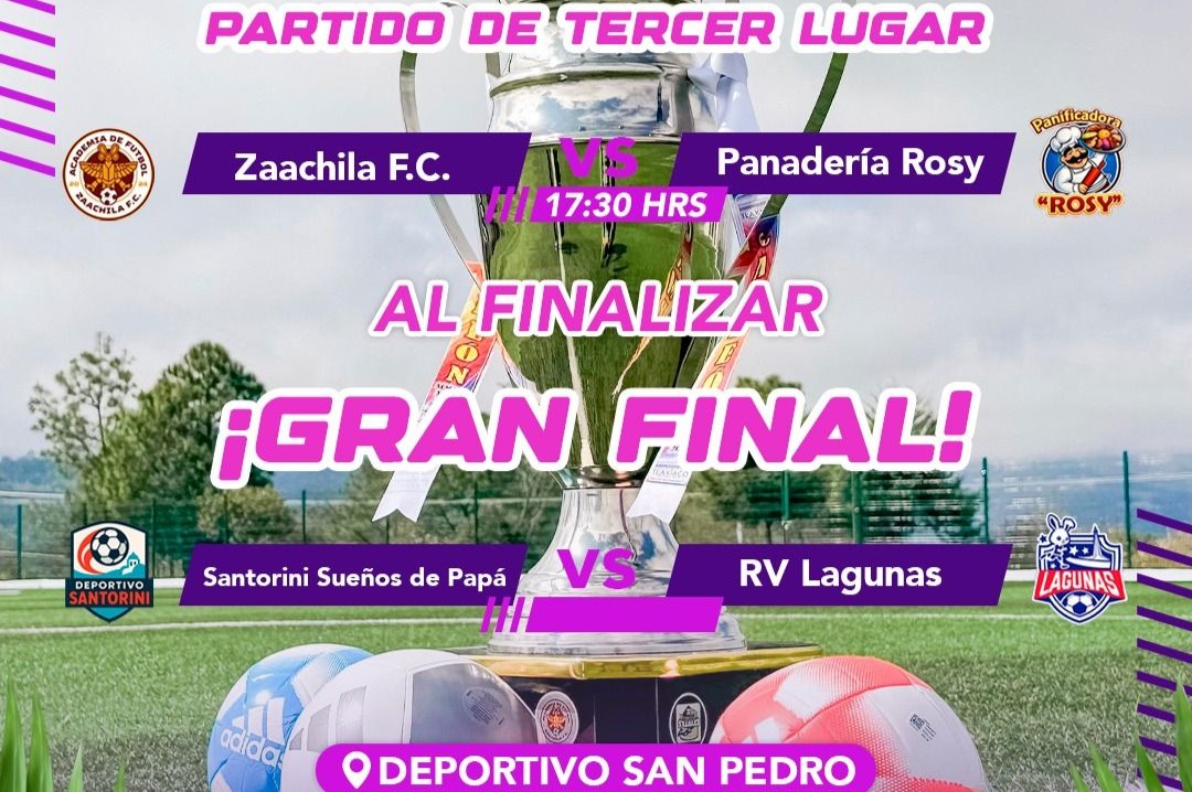 LA GRAN FINAL ESTÁ AQUÍ Y EL TÍTULO SE DISPUTA ENTRE SANTORINI «LOS SUEÑOS DE PAPÁ»  VS RV LAGUNAS.